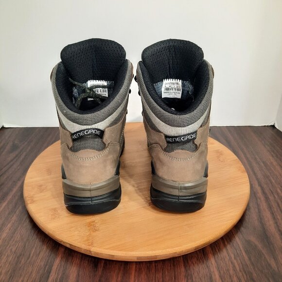 Lowa Renegade GTX Mid Womens 7 Wide Boots Stone Brown Leather Hiking Goretex - Picture 4 of 10